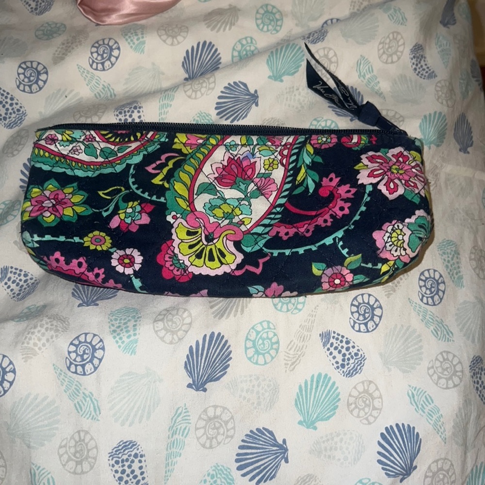 Vera Bradley Petal Paisley Discontinued Pencil Pouch/Small Bag